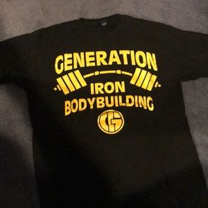 Generation iron bodybuilding shirt size M